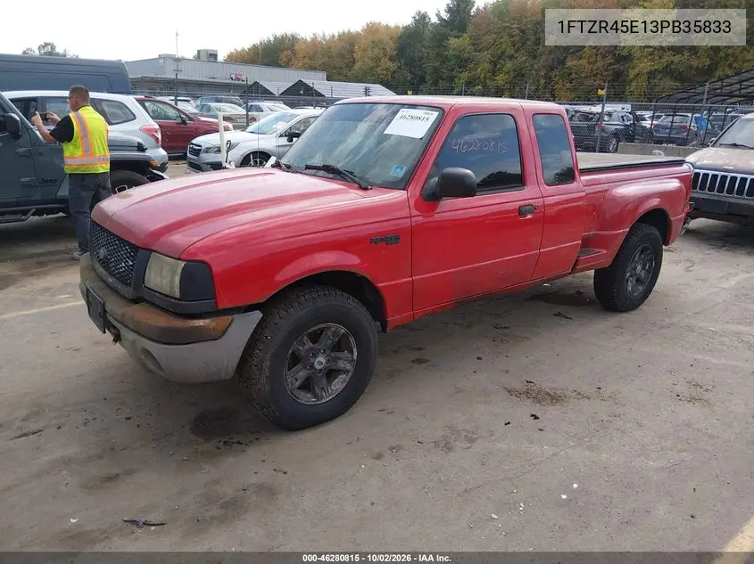 2003 FORD RANGER VIN 1FTZR45E13PB35833 — фото 2