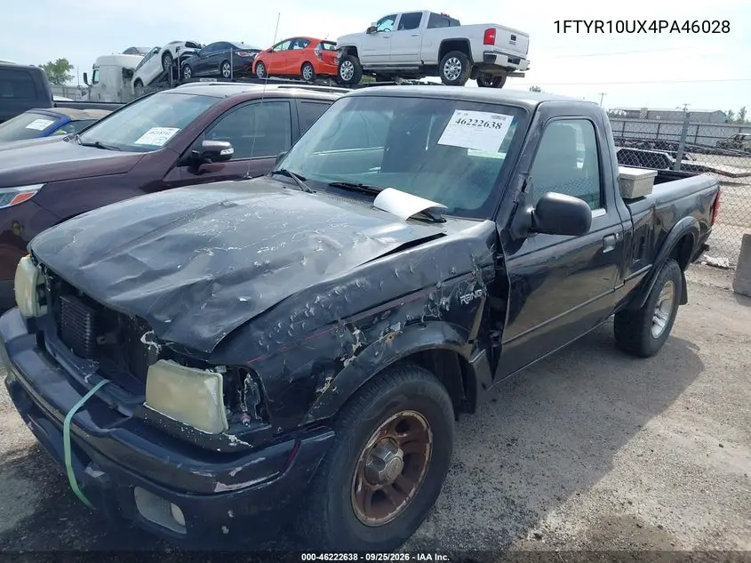 2004 FORD RANGER VIN 1FTYR10UX4PA46028 — фото 2