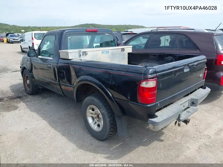 2004 FORD RANGER VIN 1FTYR10UX4PA46028 — фото 3