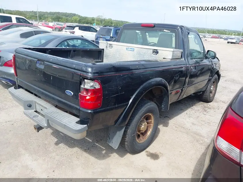2004 FORD RANGER VIN 1FTYR10UX4PA46028 — фото 4