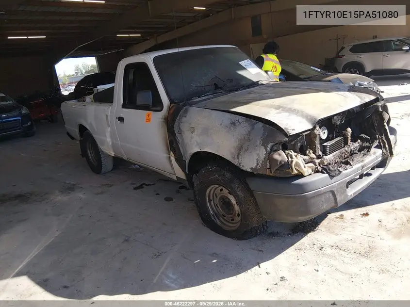 FORD RANGER 2005, VIN 1FTYR10E15PA51080