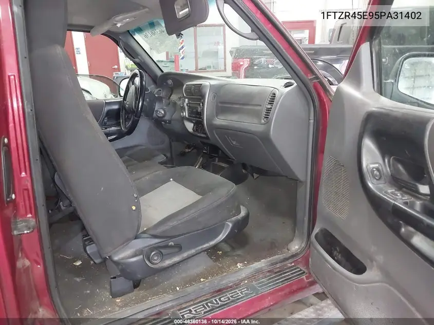 2005 FORD RANGER VIN 1FTZR45E95PA31402 — фото 5