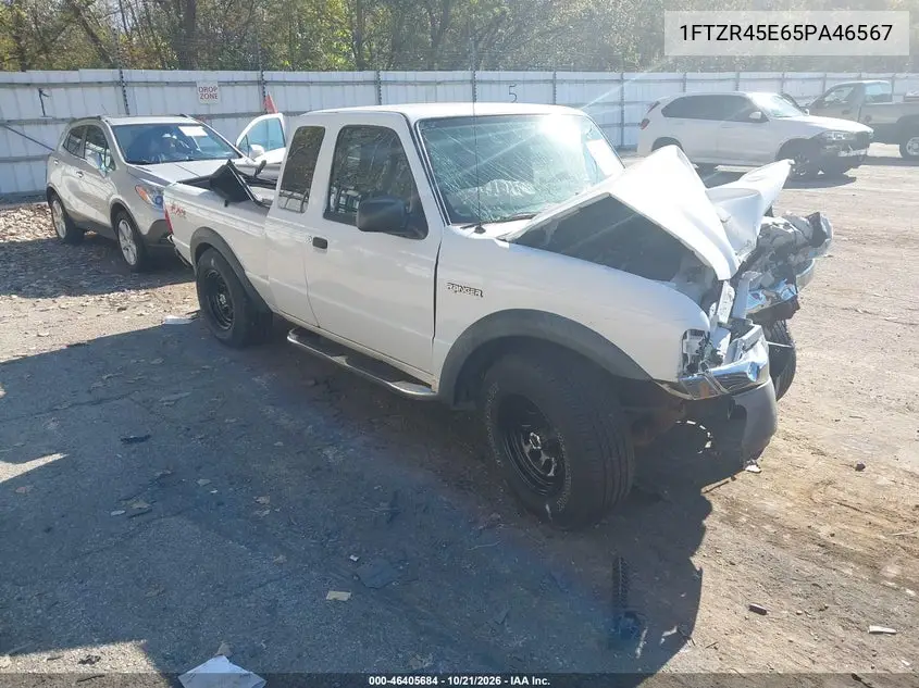 FORD RANGER 2005, VIN 1FTZR45E65PA46567