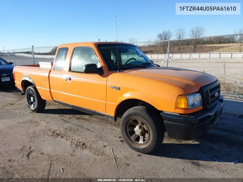 FORD RANGER 2005, VIN 1FTZR44U05PA61610