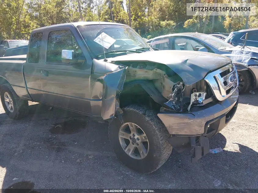 FORD RANGER 2006, VIN 1FTZR45E16PA04504