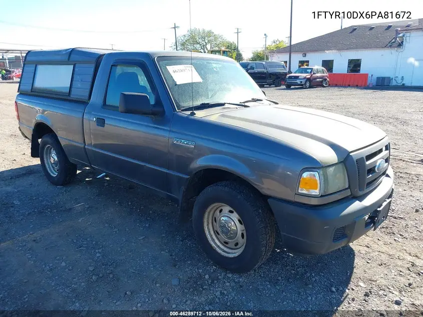 FORD RANGER 2006, VIN 1FTYR10DX6PA81672