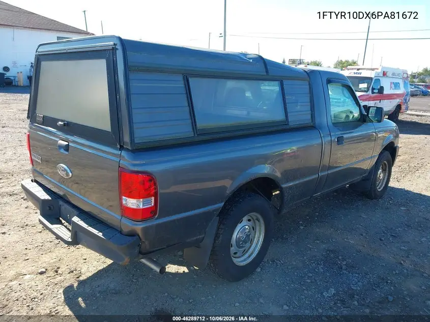 2006 FORD RANGER VIN 1FTYR10DX6PA81672 — фото 4