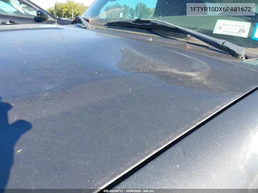 2006 FORD RANGER VIN 1FTYR10DX6PA81672 — фото 6