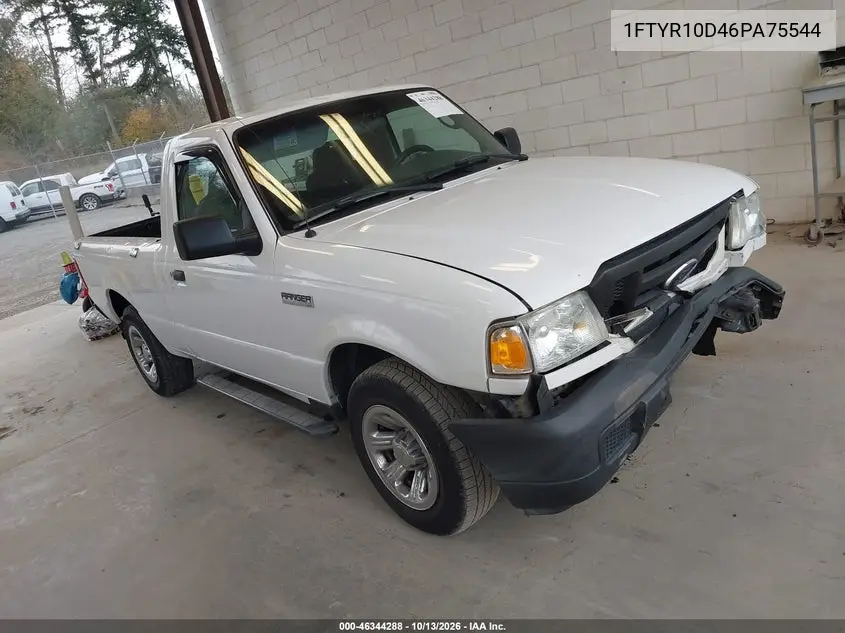 FORD RANGER 2006, VIN 1FTYR10D46PA75544