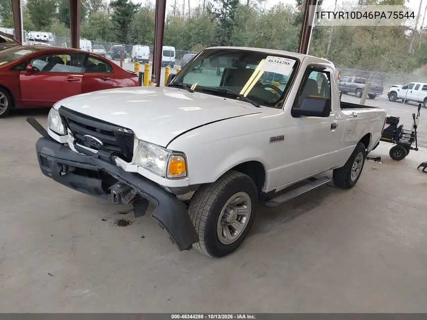 2006 FORD RANGER VIN 1FTYR10D46PA75544 — фото 2