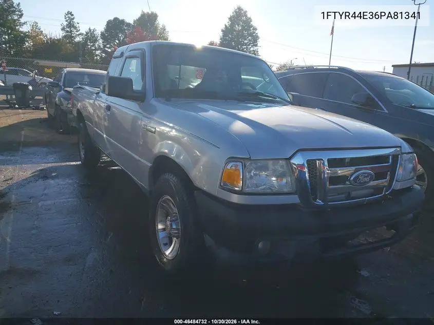 FORD RANGER 2006, VIN 1FTYR44E36PA81341