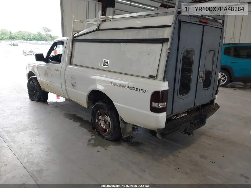 FORD RANGER 2007, VIN 1FTYR10DX7PA48284