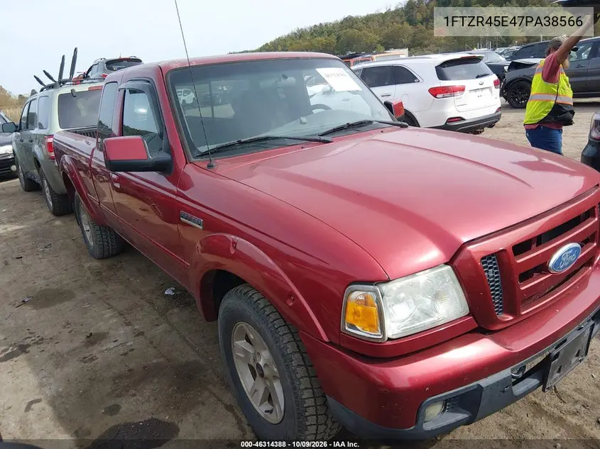 FORD RANGER 2007, VIN 1FTZR45E47PA38566