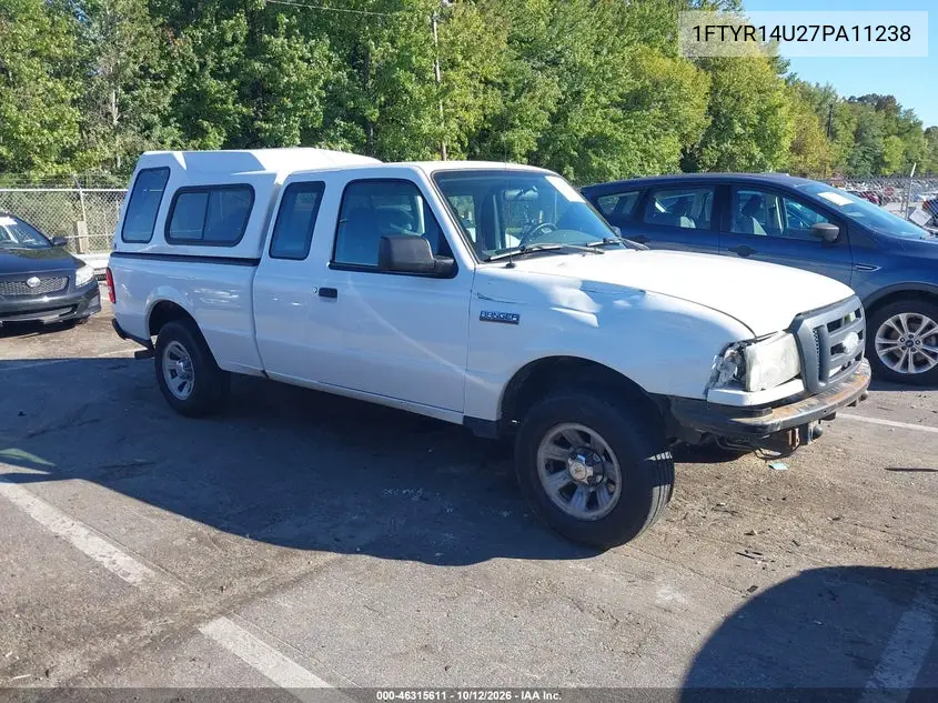 FORD RANGER 2007, VIN 1FTYR14U27PA11238