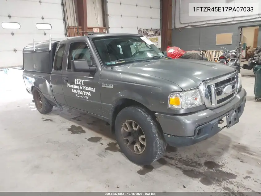 FORD RANGER 2007, VIN 1FTZR45E17PA07033