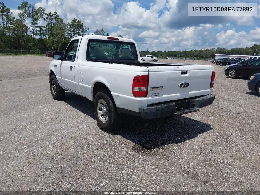 2008 FORD RANGER VIN 1FTYR10D08PA77892 — фото 3