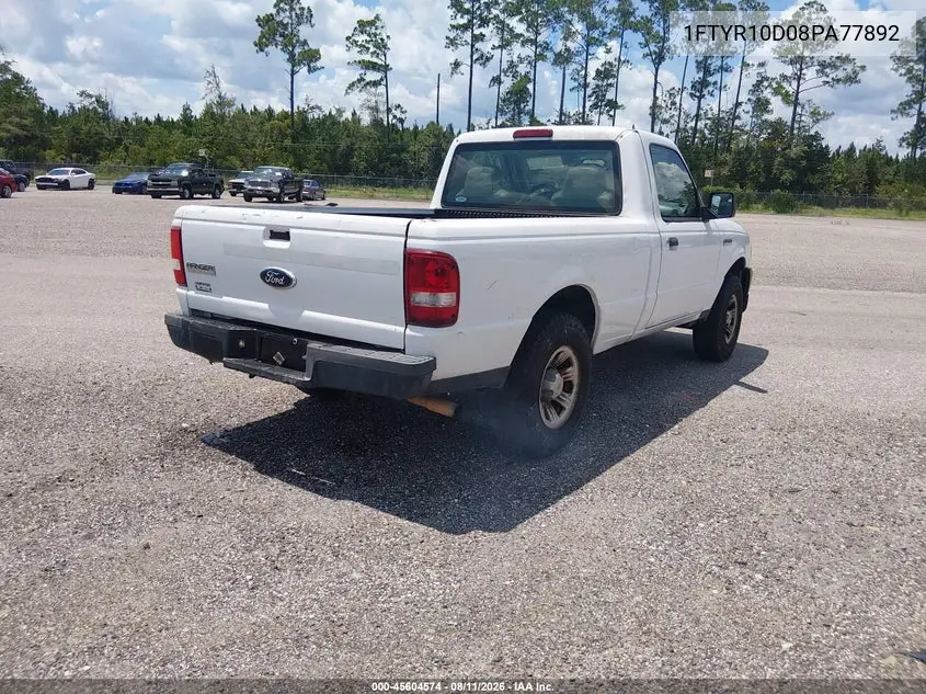 2008 FORD RANGER VIN 1FTYR10D08PA77892 — фото 4