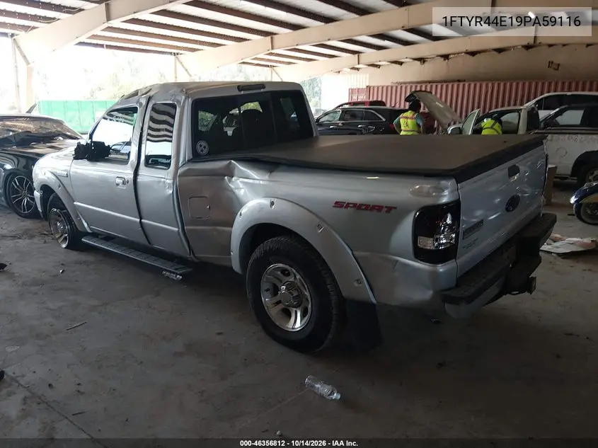 FORD RANGER 2009, VIN 1FTYR44E19PA59116