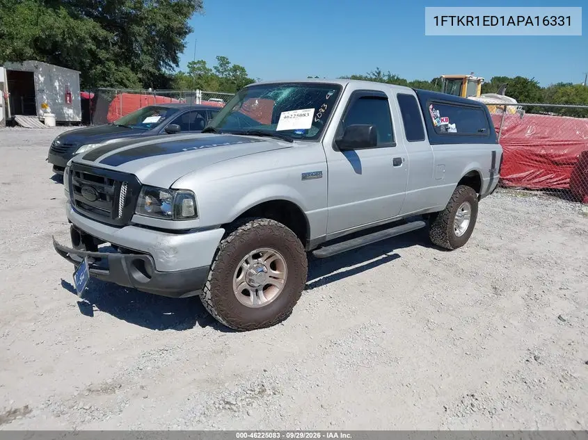 2010 FORD RANGER VIN 1FTKR1ED1APA16331 — фото 2
