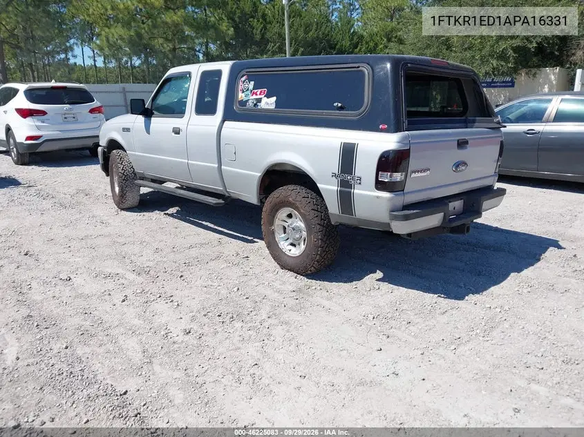 2010 FORD RANGER VIN 1FTKR1ED1APA16331 — фото 3