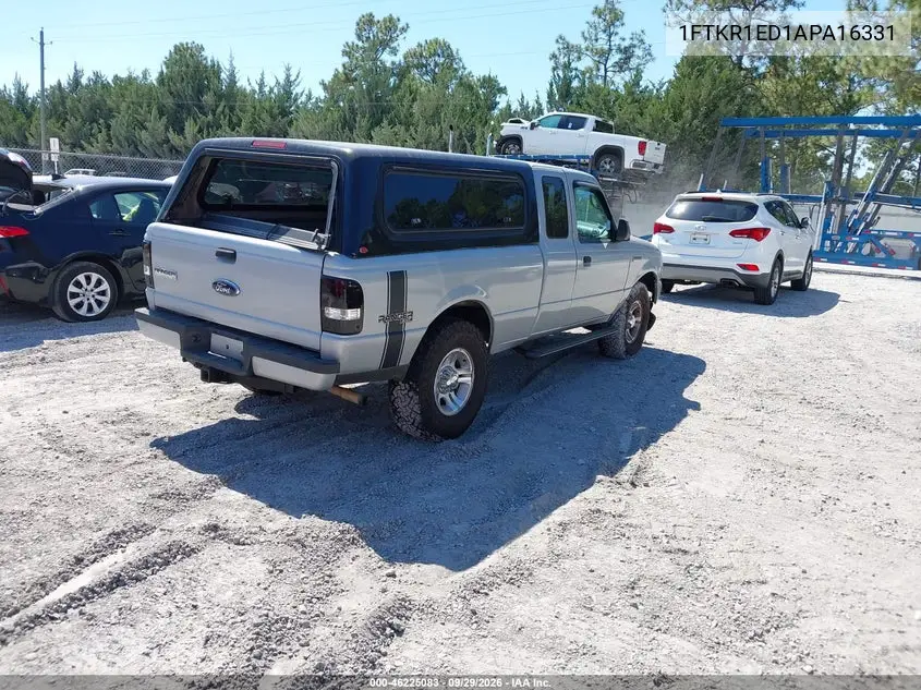 2010 FORD RANGER VIN 1FTKR1ED1APA16331 — фото 4