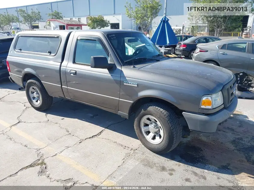 FORD RANGER 2011, VIN 1FTKR1AD4BPA39013