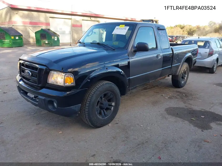 2011 FORD RANGER VIN 1FTLR4FE4BPA03524 — фото 2