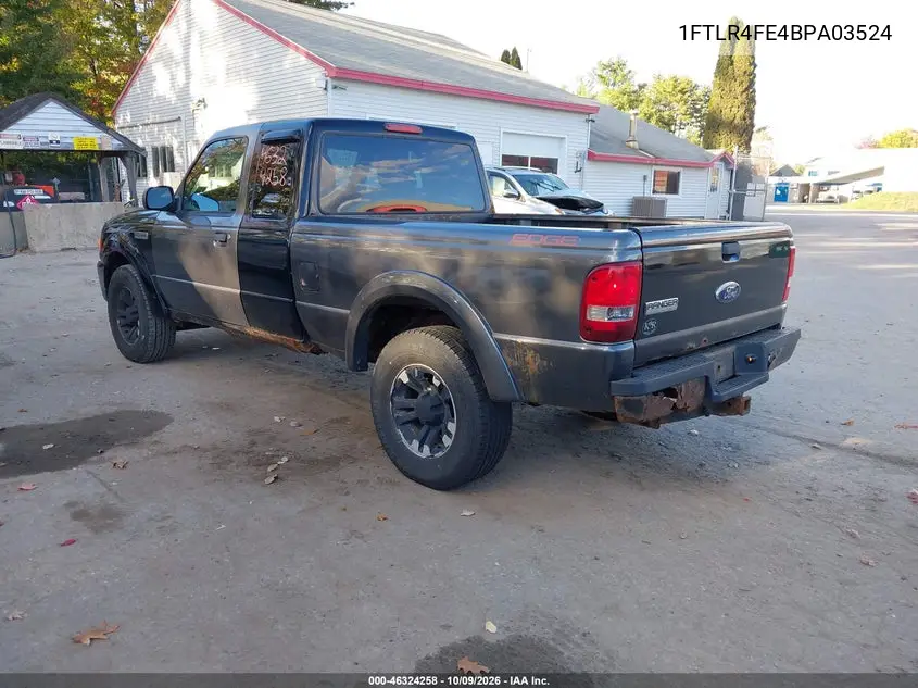 2011 FORD RANGER VIN 1FTLR4FE4BPA03524 — фото 3