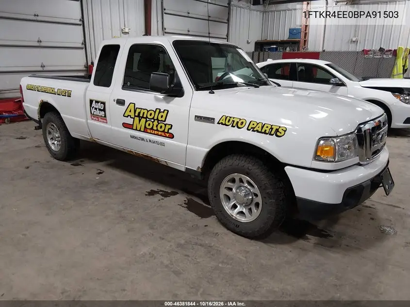 FORD RANGER 2011, VIN 1FTKR4EE0BPA91503