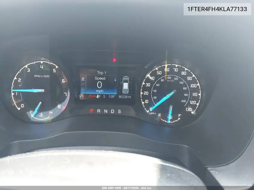 2019 FORD RANGER VIN 1FTER4FH4KLA77133 — фото 7