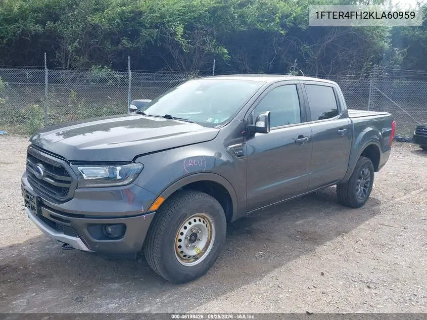 2019 FORD RANGER VIN 1FTER4FH2KLA60959 — фото 2
