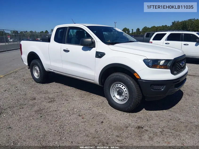 FORD RANGER 2019, VIN 1FTER1EH0KLB11035