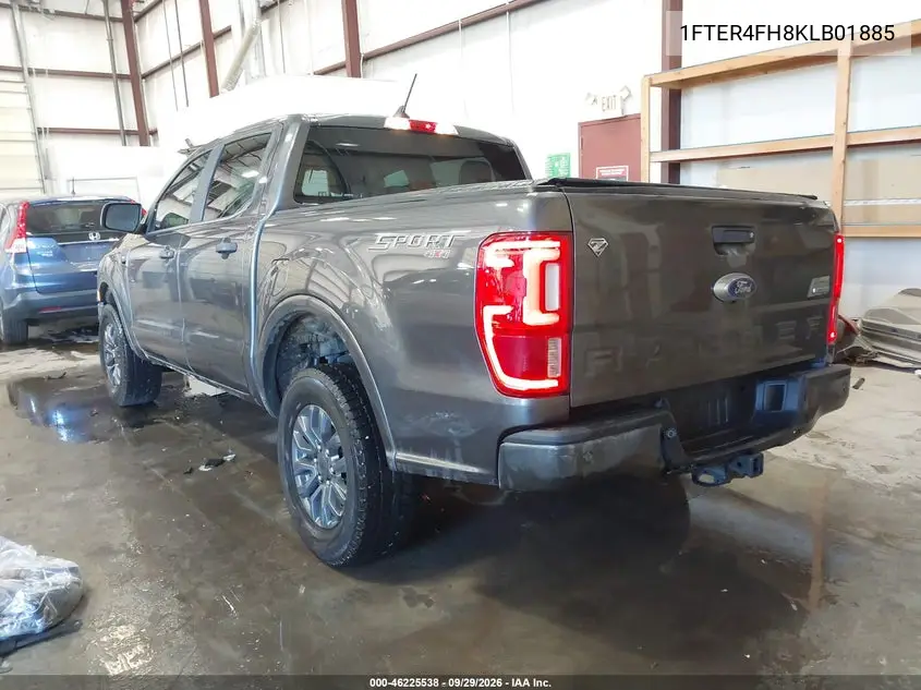 2019 FORD RANGER VIN 1FTER4FH8KLB01885 — фото 3