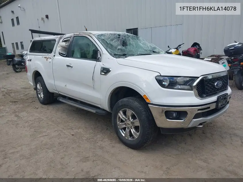 FORD RANGER 2019, VIN 1FTER1FH6KLA14078