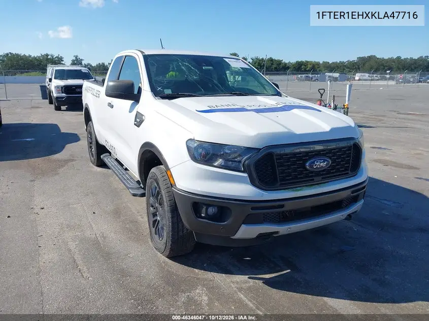 FORD RANGER 2019, VIN 1FTER1EHXKLA47716