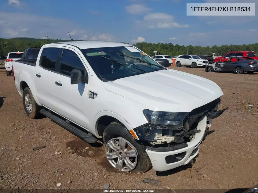 FORD RANGER 2019, VIN 1FTER4EH7KLB18534