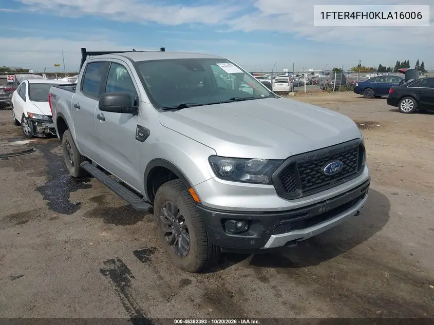 FORD RANGER 2019, VIN 1FTER4FH0KLA16006
