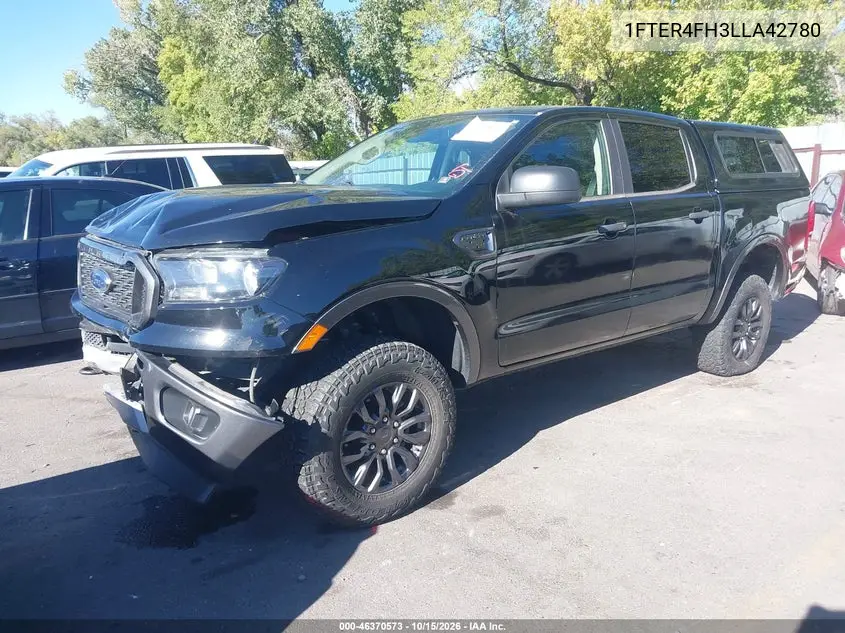 2020 FORD RANGER VIN 1FTER4FH3LLA42780 — фото 2