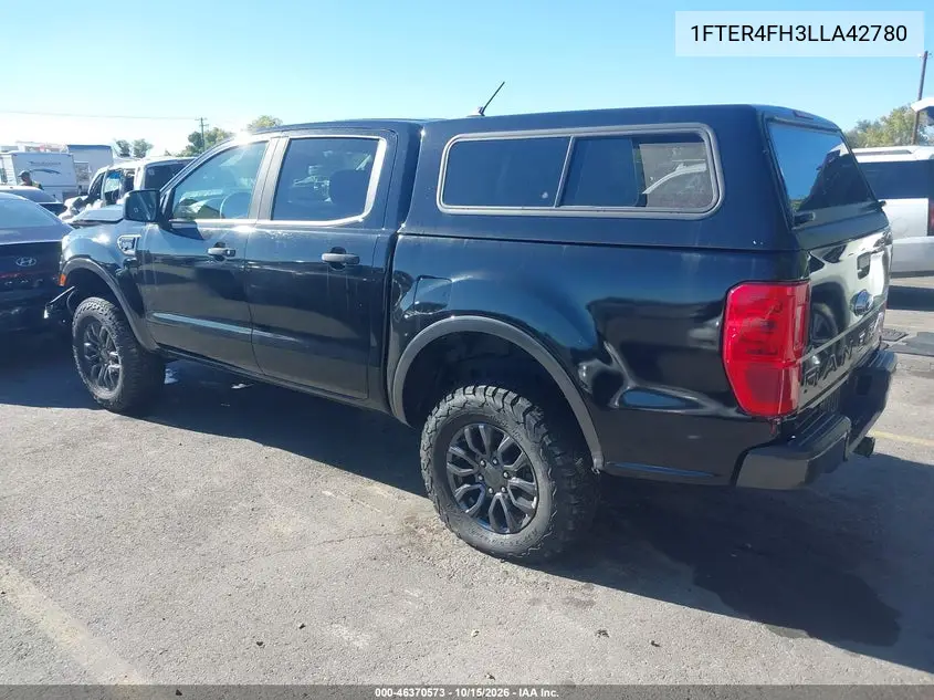 2020 FORD RANGER VIN 1FTER4FH3LLA42780 — фото 3
