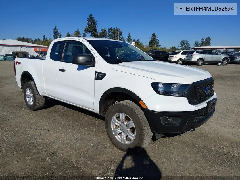 FORD RANGER 2021, VIN 1FTER1FH4MLD52694