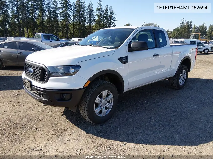 2021 FORD RANGER VIN 1FTER1FH4MLD52694 — фото 2