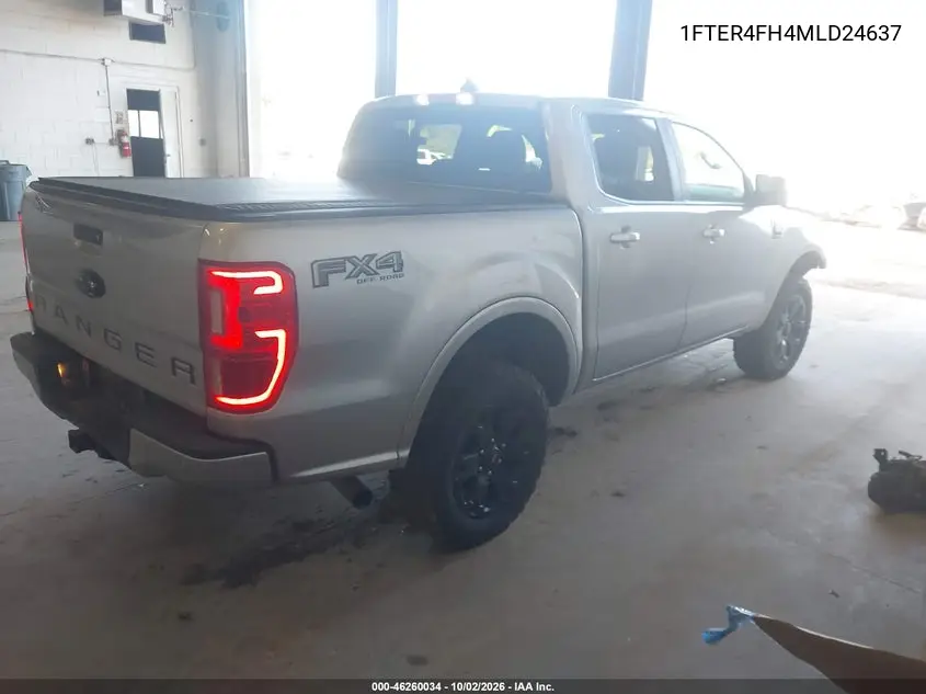 2021 FORD RANGER VIN 1FTER4FH4MLD24637 — фото 4