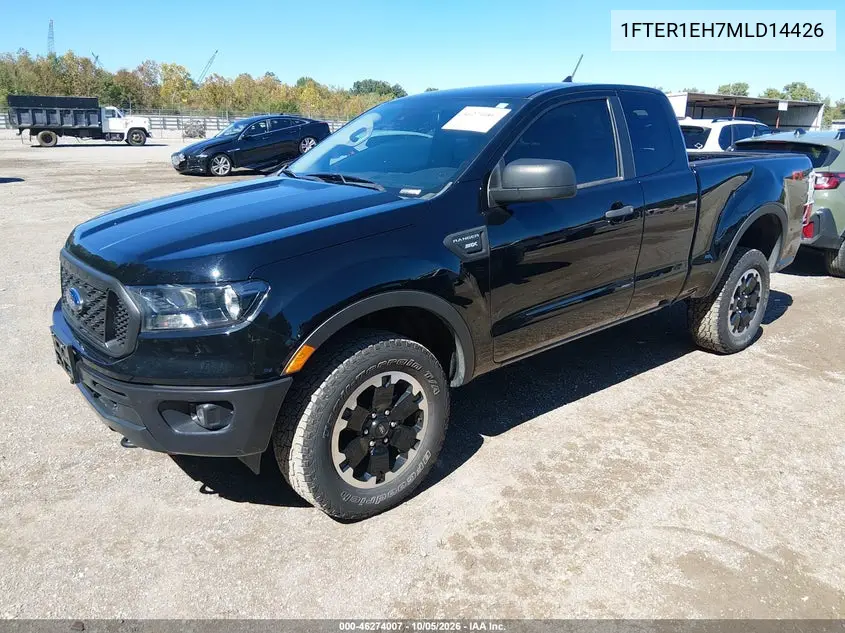 2021 FORD RANGER VIN 1FTER1EH7MLD14426 — фото 2