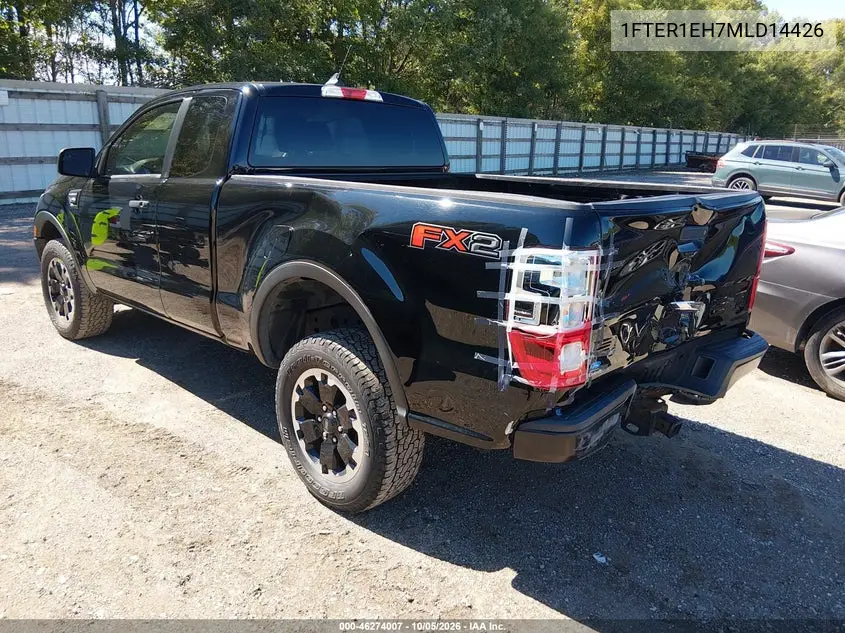 2021 FORD RANGER VIN 1FTER1EH7MLD14426 — фото 3