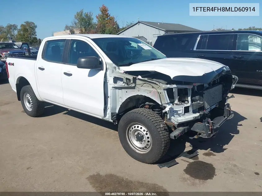 FORD RANGER 2021, VIN 1FTER4FH8MLD60914