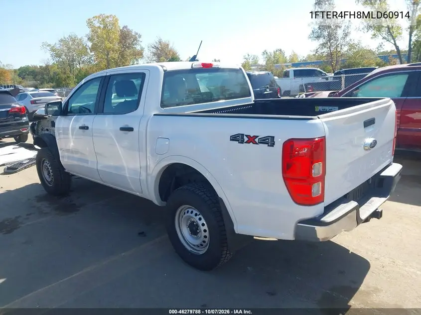 2021 FORD RANGER VIN 1FTER4FH8MLD60914 — фото 3