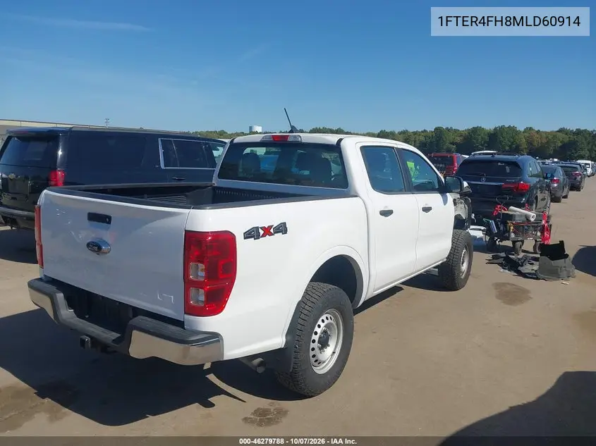 2021 FORD RANGER VIN 1FTER4FH8MLD60914 — фото 4