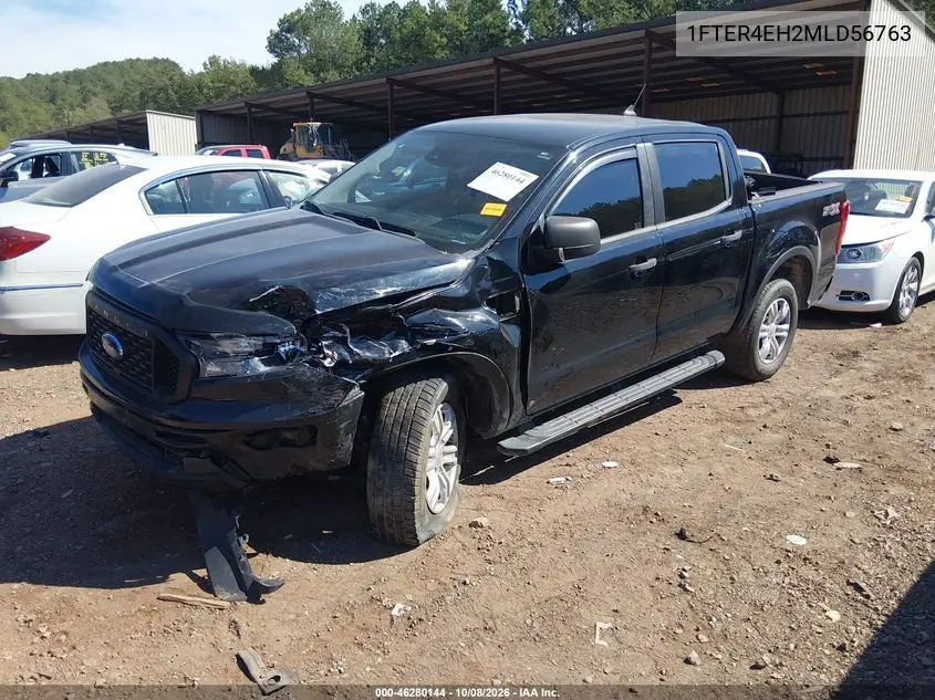 2021 FORD RANGER VIN 1FTER4EH2MLD56763 — фото 2