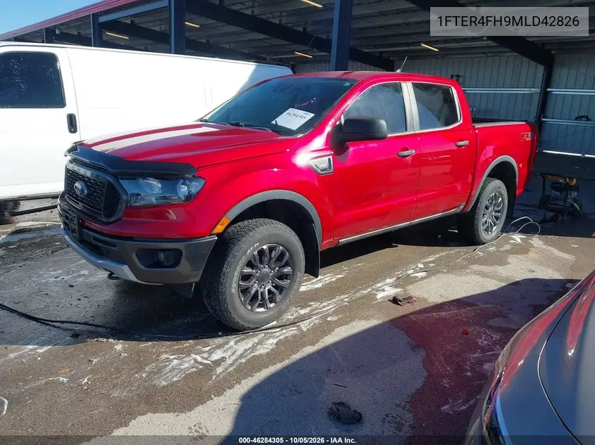 2021 FORD RANGER VIN 1FTER4FH9MLD42826 — фото 2
