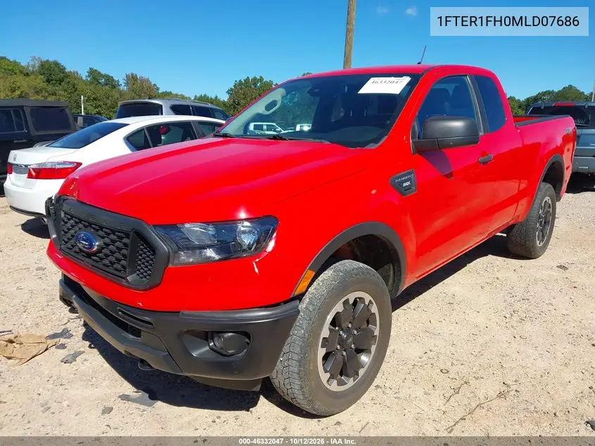2021 FORD RANGER VIN 1FTER1FH0MLD07686 — фото 2